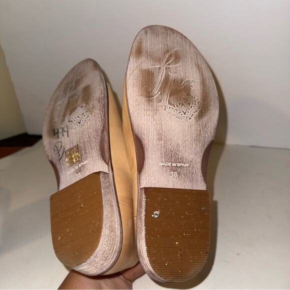 FREE PEOPLE MONT blanc classic boho Tan Leather Women's sandals 38 - Picture 5 of 5